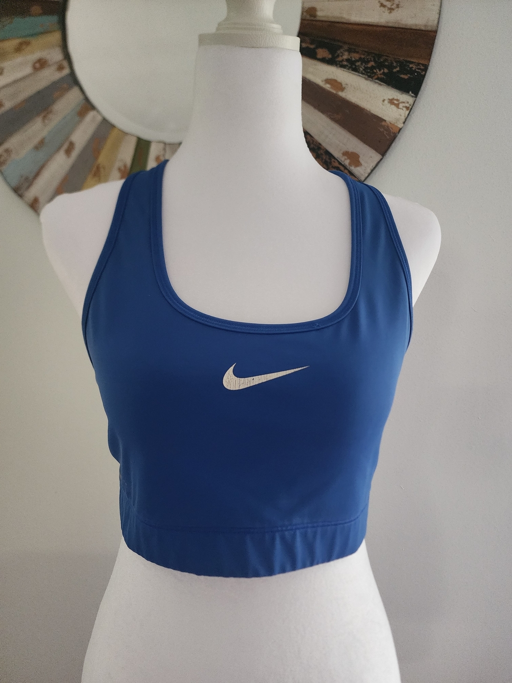 Nike Royal Blue Scoop-Front Sports Bra Girl L